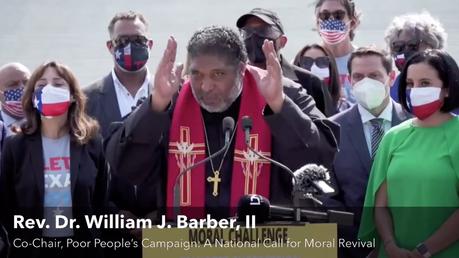 Faith leaders and Texas Democrats march to US Capitol to demand voting protections