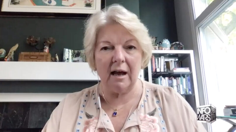 Dr. Sherri Tenpenny appears on Info Wars. Video screengrab