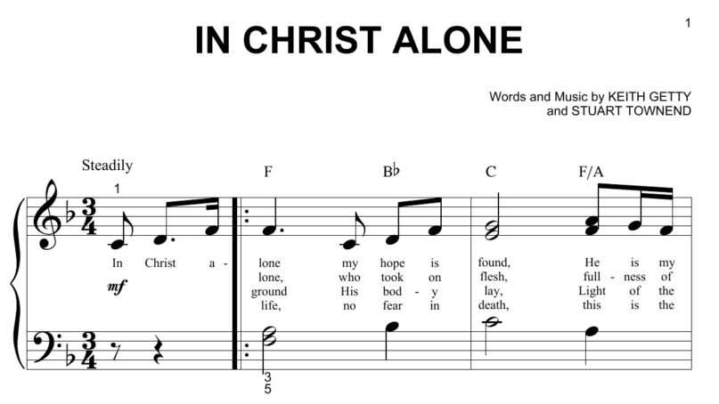“In Christ Alone” by Keith Getty and Stuart Townend. Courtesy image