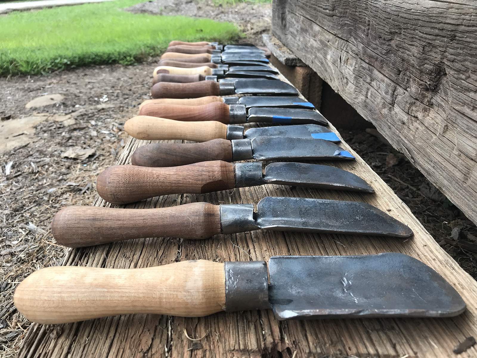 Garden tools made from guns, much like the prophecies of turning swords into plowshares. Photo courtesy of Red Letter Christians
