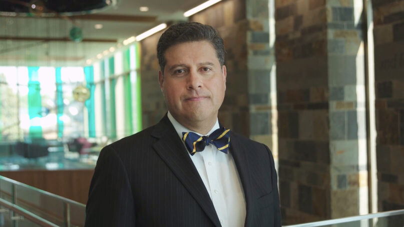 Gerson Moreno-Riaño is the new president of Cornerstone University in Grand Rapids, Michigan. Video screen grab