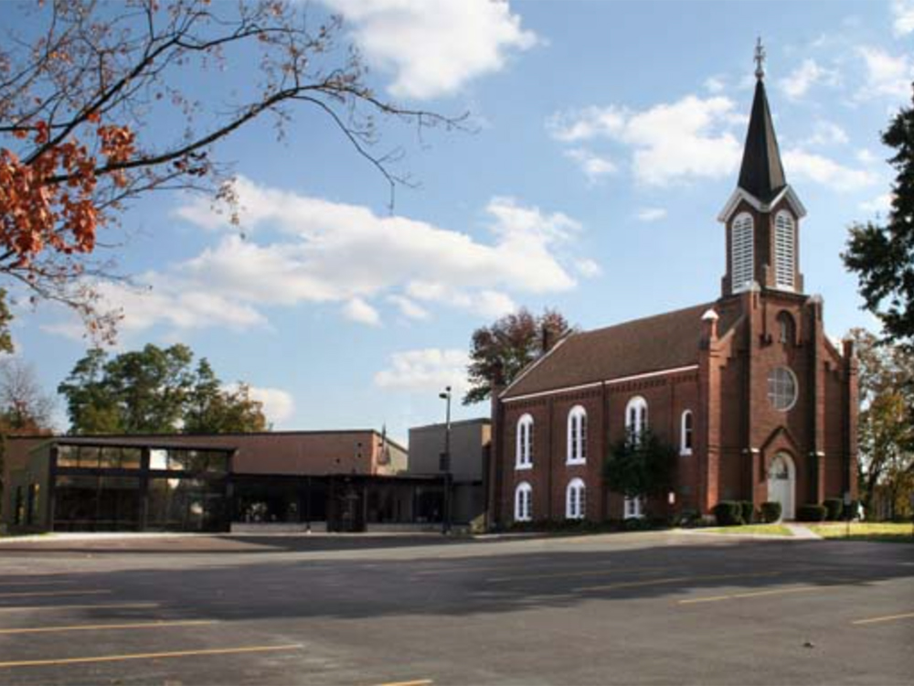 Shiloh United Methodist Church has added a new gathering place, left, to the old church, right. Photo courtesy of Shiloh UMC