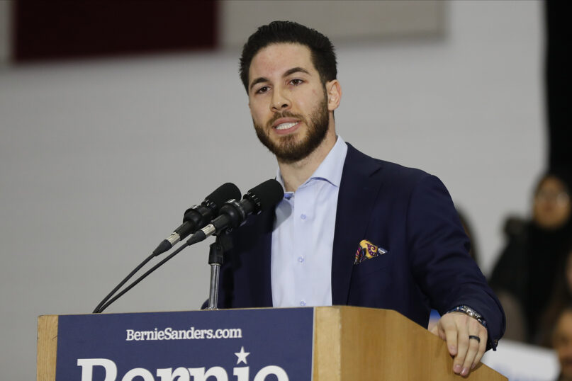 Michigan state Rep. Abdullah Hammoud speaks during a presidential campaign rally for U.S. Sen. Bernie Sanders, I-Vermont, in Dearborn, Michigan, March 7, 2020. Hammoud won the Dearborn mayoral race Nov. 2, 2021, making him that city's first Arab American mayor. (AP Photo/Paul Sancya, File)