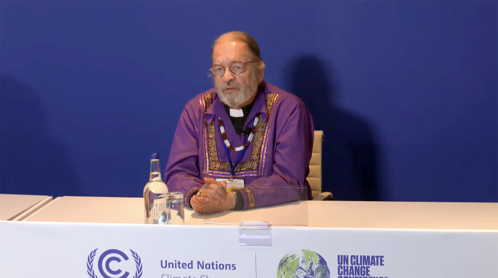 The Most Rev. Mark MacDonald, president of the World Council of Churches for North America and National Indigenous Archbishop of the Anglican Church of Canada. Video screengrab