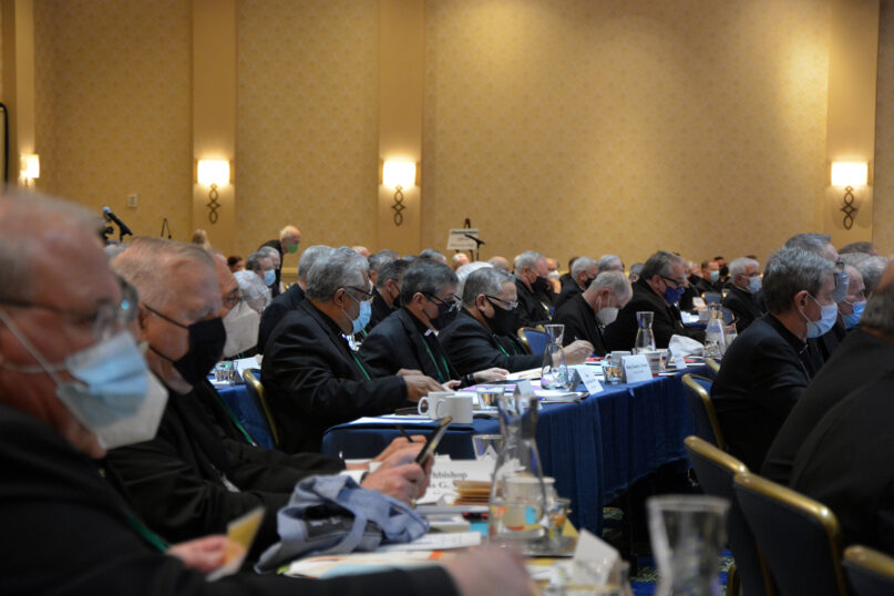 The United States Conference of Catholic Bishops holds its fall General Assembly meeting, Nov. 16, 2021, in Baltimore. RNS photo by Jack Jenkins