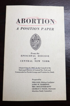 Abortion literature from the Religion News Service archives. RNS photo by Adelle M. Banks