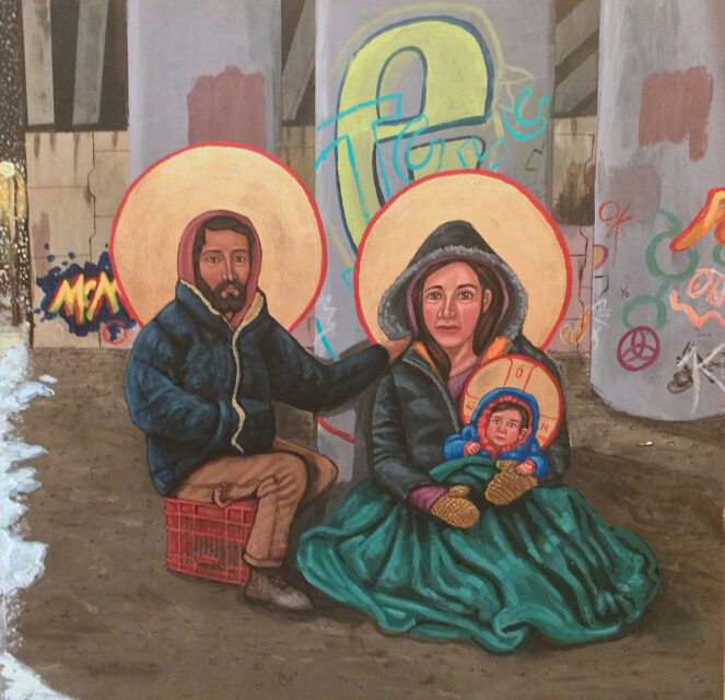 “Holy Family of the Streets,” by Kelly Latimore. Image courtesy of Kelly Latimore