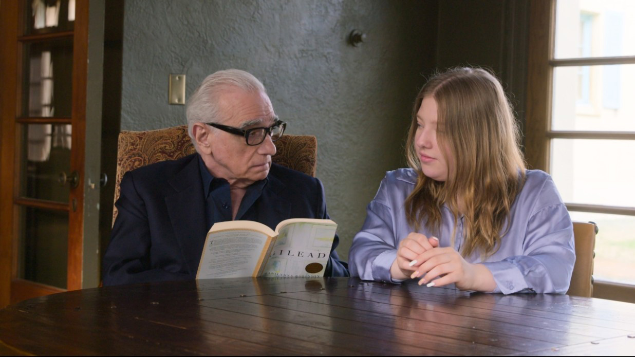 Martin Scorsese and his daughter, Francesca, in the Netflix series “Stories of a Generation with Pope Francis." Photo courtesy of Netflix