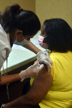 A vaccination event hosted by Salem Baptist Church in Chicago.  Photo courtesy of Salem Baptist Church
