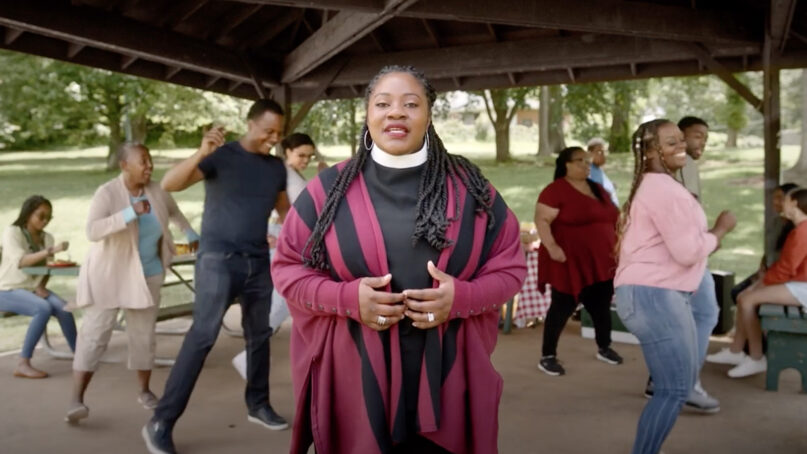A still from a video campaign by the Gilead COMPASS Faith Coordinating Center, based at Wake Forest University School of Divinity, to destigmatize HIV/AIDS in the community. Video screen grab
