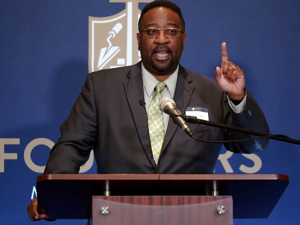 James Pittman speaks during a Founders Ministries event, June 14, 2021, at the Founders "Be It Resolved" conference in Nashville, Tennessee. Video screengrab