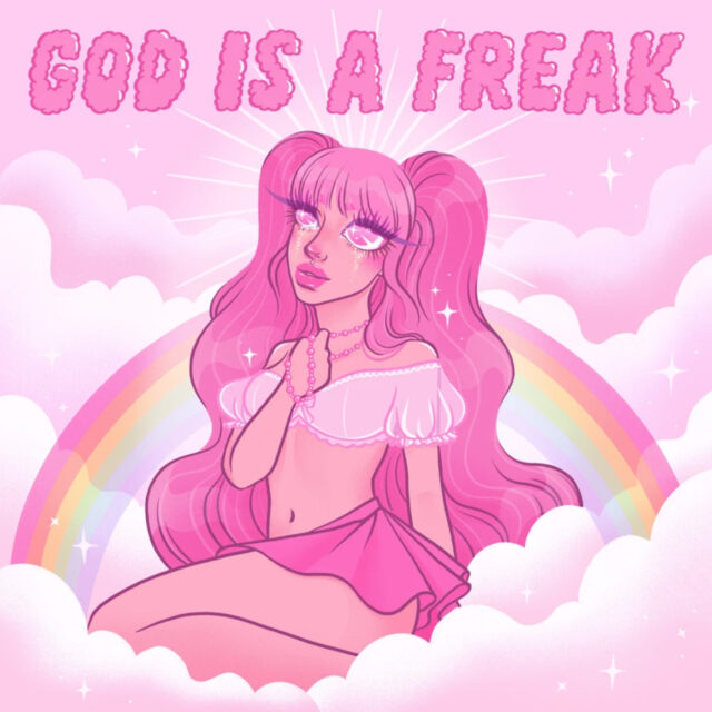Artwork for Peach PRC’s song “God Is a Freak.
