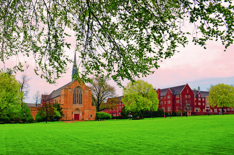 The Chapel on the quad at Grove City College in Pennsylvania. Photo courtesy of Grove City College