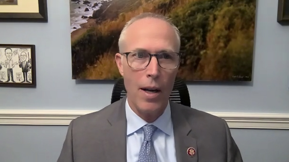 California Rep. Jared Huffman on Thursday, March 17, 2022. Video screen grab
