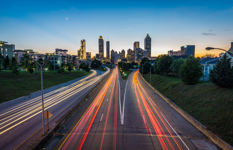 Traffic flows in and out of Atlanta. Photo by Joey Kyber/Unsplash/Creative Commons