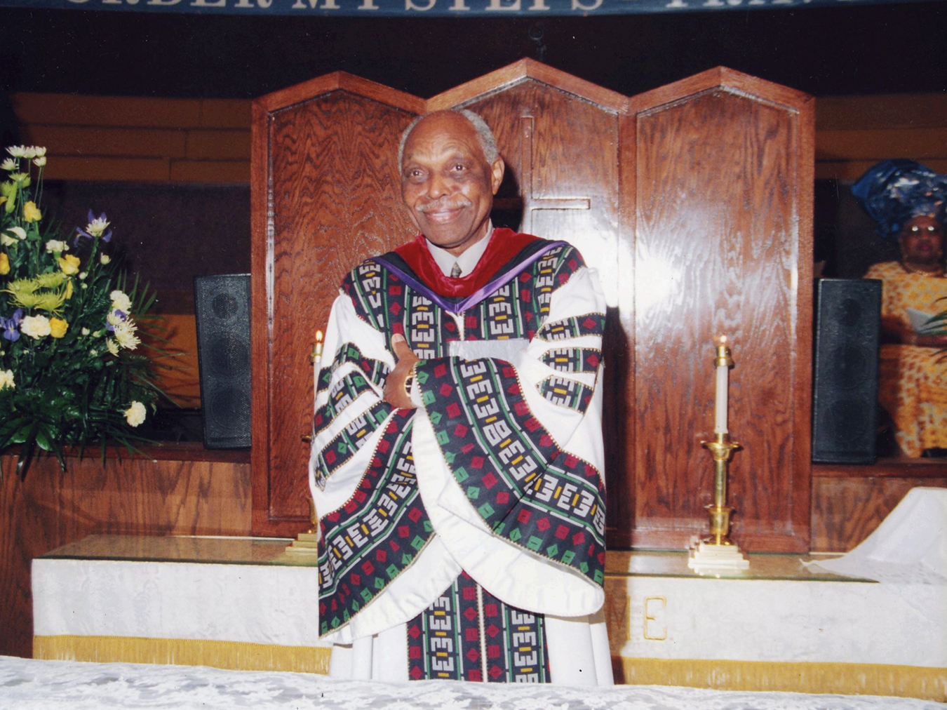 The Rev. Cecil Murray of First AME Church in Los Angeles. Photo via Murray Archives, USC Center for Religion and Civic Culture