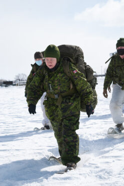 Captain Barbara Lois Helms, center, a unit chaplain with the Canadian Armed Forces, in 2006. Photo by Bdr Maxime Cote