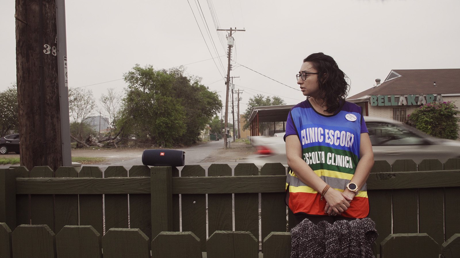 Denisse Gonzalez, a young mother of four who volunteers at Whole Woman’s Health of McAllen in Texas, in "On The Divide." Courtesy photo