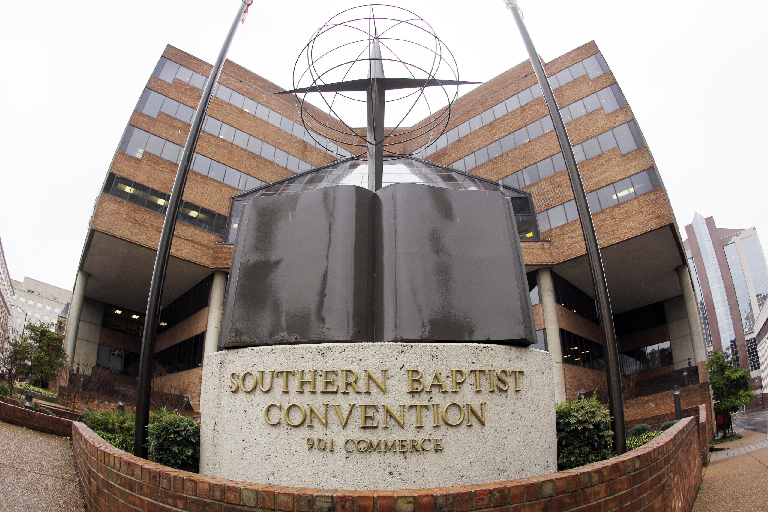 FILE - This Wednesday, Dec. 7, 2011 file photo shows the headquarters of the Southern Baptist Convention in Nashville, Tenn. Leaders of the SBC, America's largest Protestant denomination, stonewalled and denigrated survivors of clergy sex abuse over almost two decades while seeking to protect their own reputations, according to a scathing 288-page investigative report issued Sunday, May 22, 2022. (AP Photo/Mark Humphrey, File)