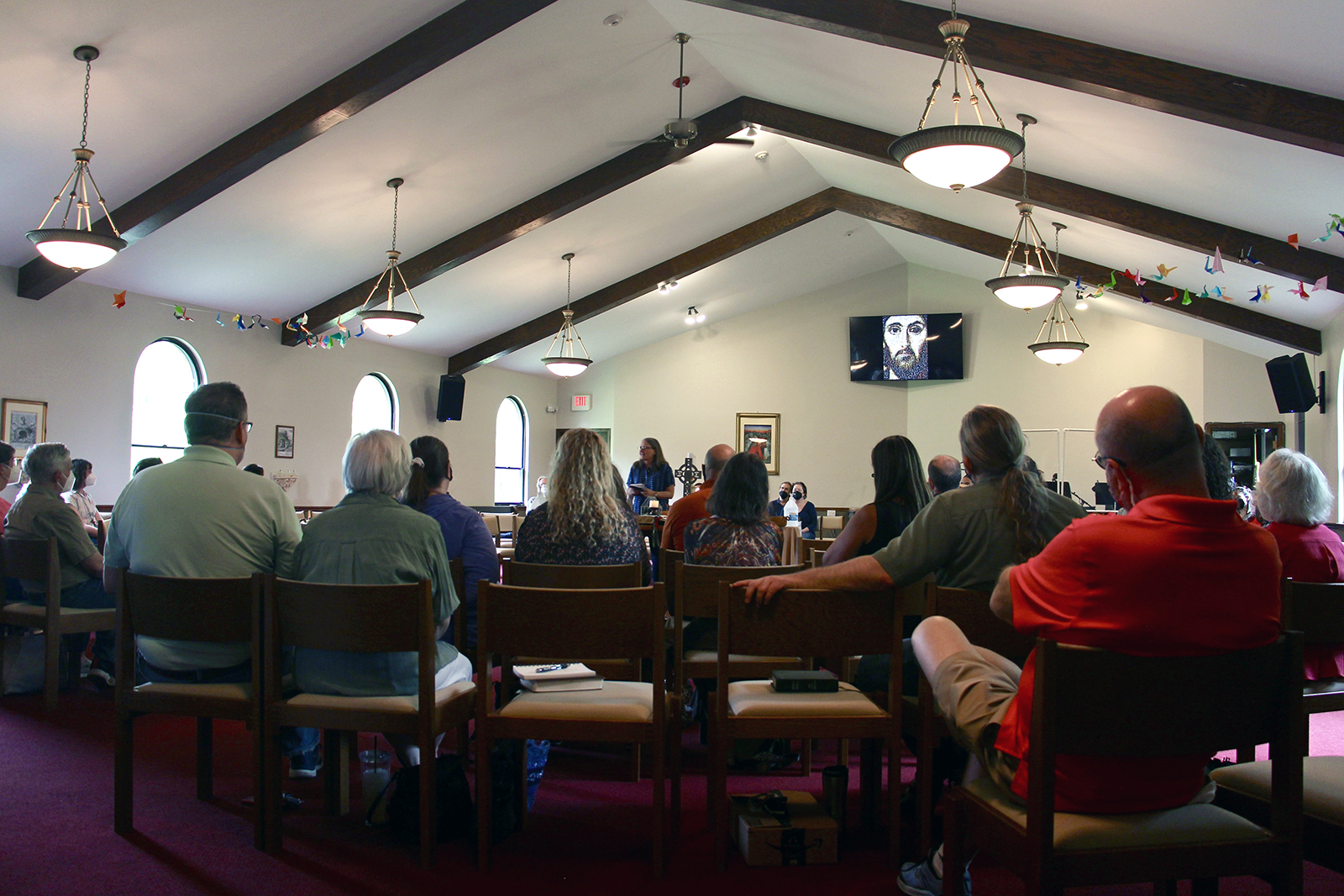 The congregation at Life on the Vine Church in Long Grove, Illinois, on May 15, 2022. RNS photo by Emily McFarlan Miller