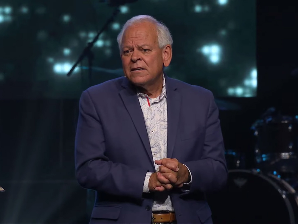 Pastor Johnny Hunt preaches in 2020. Video screenshot
