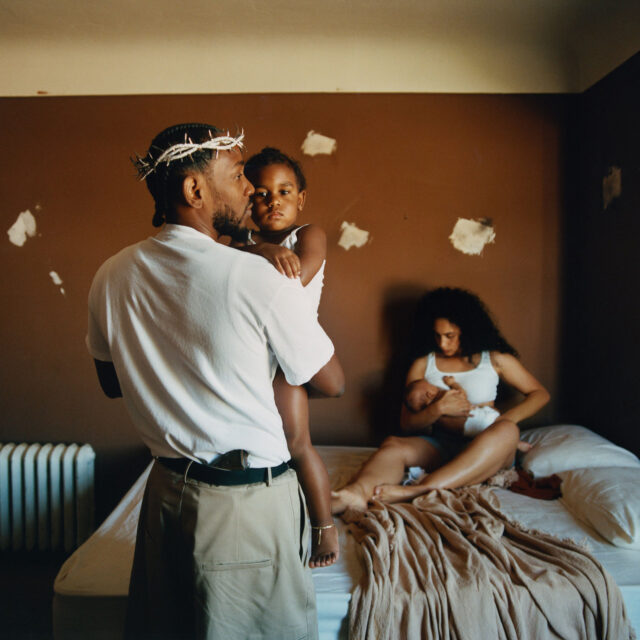 Kendrick Lamar and his family on the cover of his album, 