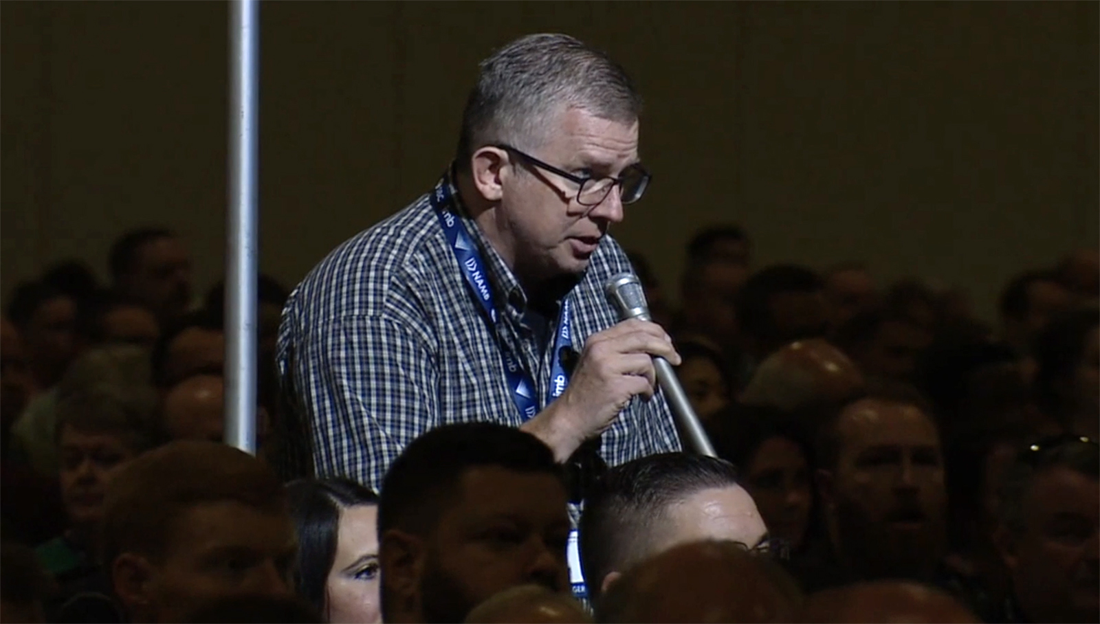 Pastor Todd Benkert speaks at the Southern Baptist Convention annual meeting in Nashville, Tennessee, in June 2022. Photo courtesy Todd Benkert