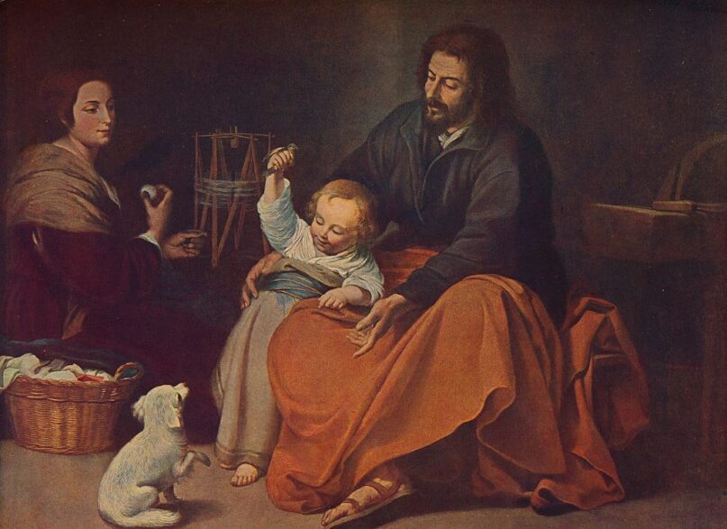 'The Holy Family,' by the 17th-century Spanish painter Bartolome Esteban Murillo.  (The Print Collector/Hulton Fine Images via Getty Images)