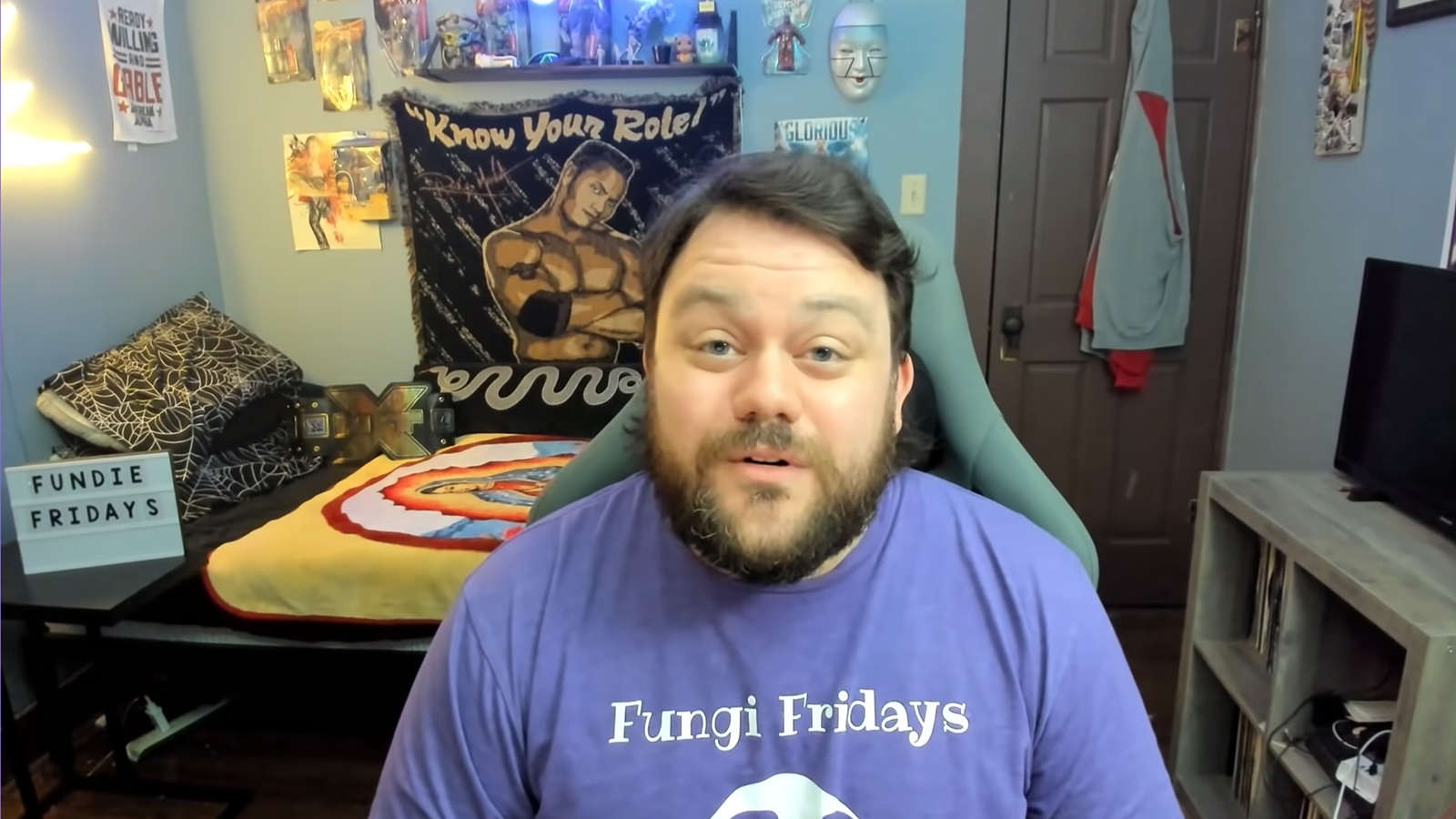 James Bryant records a Fundie Fridays episode. Video screen grab