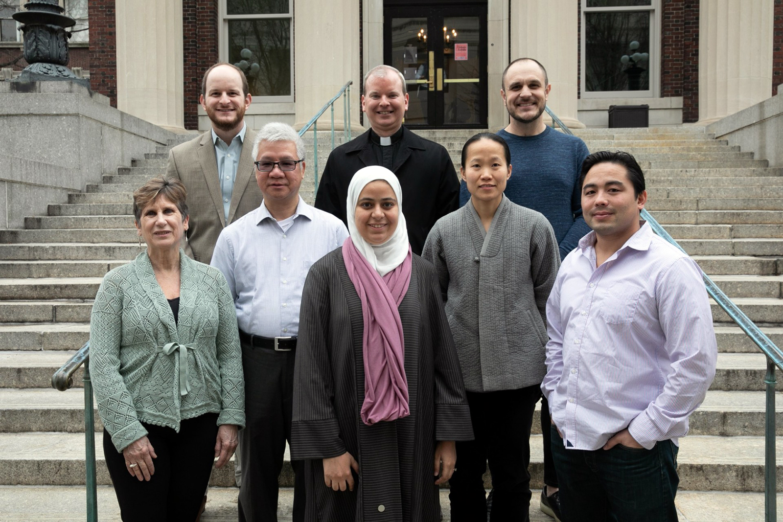 Anne Klaeysen, left, and other Religious Life Advisers at Columbia University in New York. Photo courtesy Columbia University