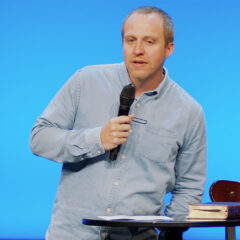 Mark Vance, lead pastor of Cornerstone Church in Ames, IA . Screengrab from service