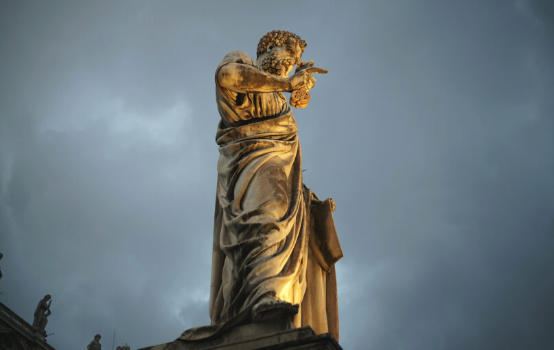 Statue of St. Peter in front of St. Peter’s Basilica at the Vatican. Photo by the Rev. Barry Braum/Unsplash/Creative Commons