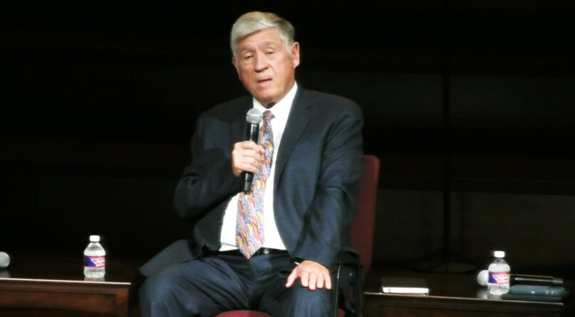 Robin Hadaway speaks during a 2022 SBC candidate forum in early May. Video screen grab