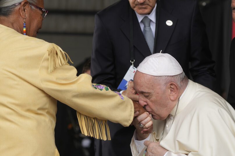 Pope Francis touts the ‘treasure’ of grandparents at Indigenous pilgrimage site