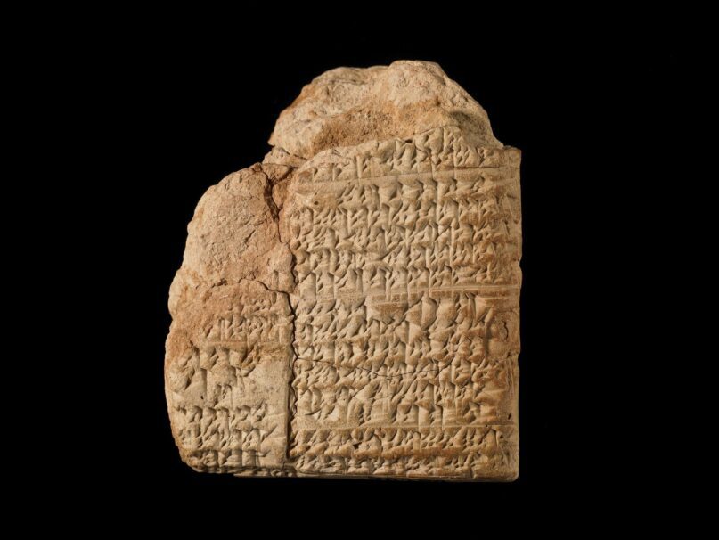 Part of a restoration edict of Ammisaduqa, one of the rulers of ancient Babylon. (© The Trustees of the British Museum</a>, <a class=
