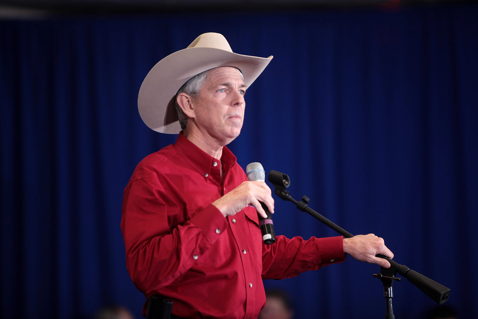 David Barton speaks at a Nevada Courageous Conservatives rally with U.S. Senator Ted Cruz and Glenn Beck hosted by Keep the Promise PAC at the Henderson Convention Center in Henderson, Nevada, on Feb. 21, 2016. Photo by Gage Skidmore/Flickr/Creative Commons