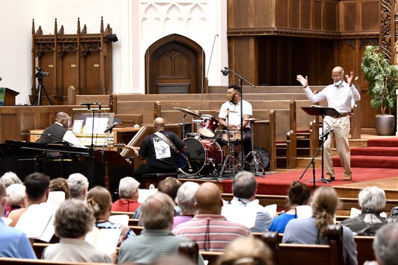 Hymn Society members attend the Opening Hymn Festival of their annual conference on Sunday, July 17, 2022, in Washington, D.C. Photo courtesy of The Hymn Society/Glen Richardson