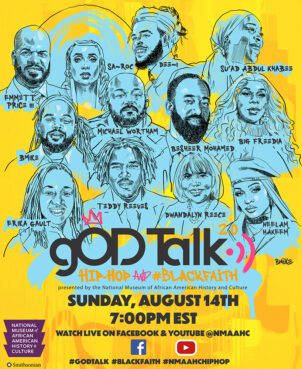 Flyer for “gOD-Talk 2.0: Hip-Hop and #BlackFaith." Courtesy image