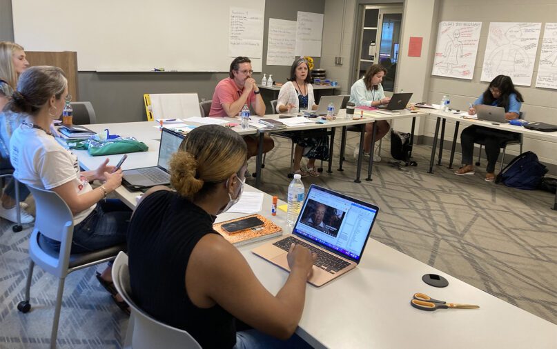 A seminar for educators on teaching the Holocaust was hosted by The Olga Lengyel Institute for Holocaust Studies and Human Rights, or TOLI, at Queens University in Charlotte, North Carolina, in late July 2022. RNS photo by Yonat Shimron