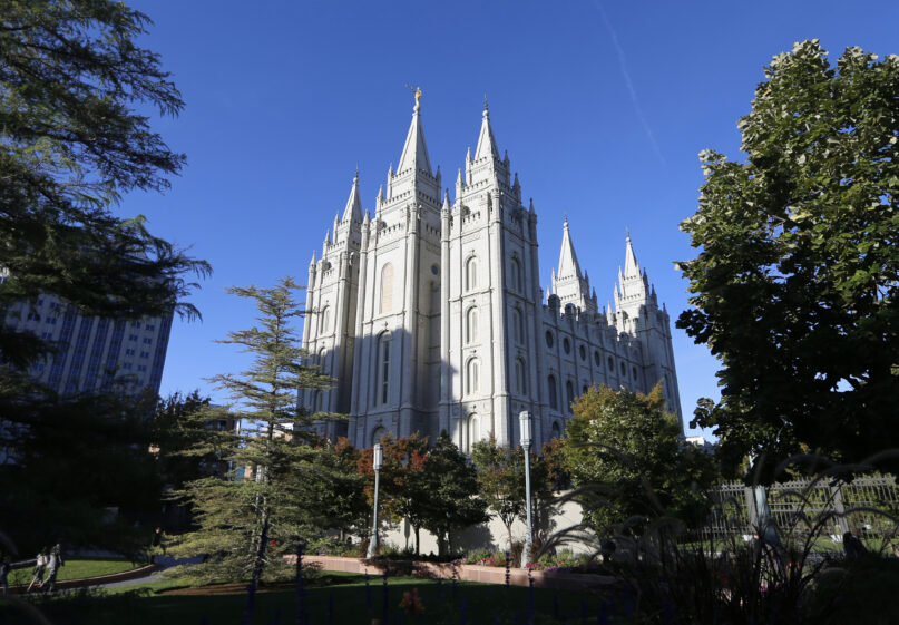 The Salt Lake Temple stands at Temple Square in Salt Lake City on Oct. 5, 2019. (AP Photo/Rick Bowmer, File)