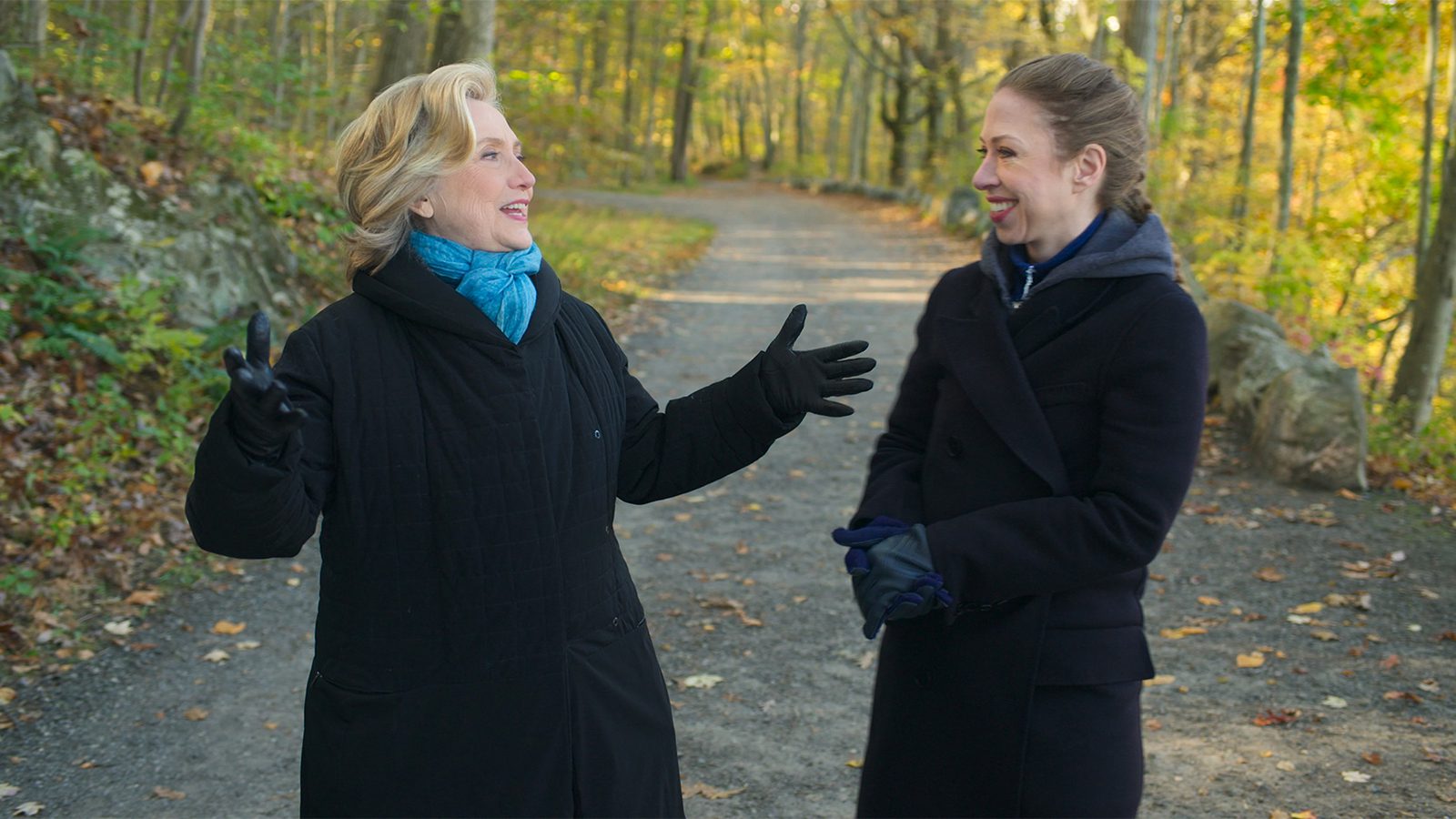 Hillary Clinton and Chelsea Clinton in “Gutsy,” on Apple TV+. Photo courtesy of Apple TV+