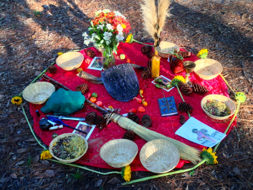 A Mabon altar. Photo by Bart Everson/Flickr/Creative Commons