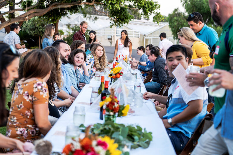 Shabbat dinner is one of the many times to bring family and friends together to connect in person. Photo courtesy of OneTable