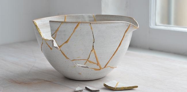 The Japanese art of kintsugi — of repairing cracks with beauty. It is a metaphor for how we might heal the broken nature of our discourse. Courtesy photo