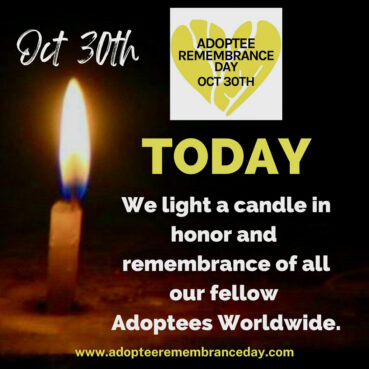 A social media post for Adoptee Remembrance Day on Oct. 30. Image courtesy of Pamela Karanova