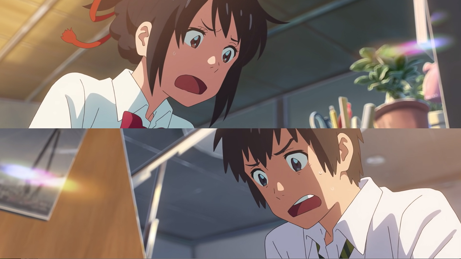 A scene from "Your Name." Screen grab