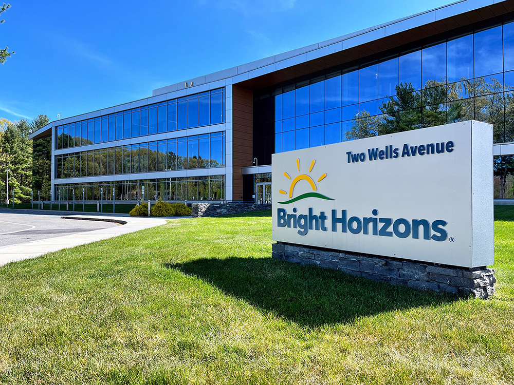 Bright Horizons corporate headquarters in Newton, Mass., on May 14, 2022. Photo courtesy of Wikipedia/Creative Commons