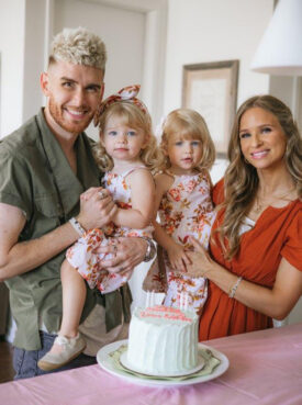 Colton and Annie Dixon with their daughters. Photo by Annette Holloway