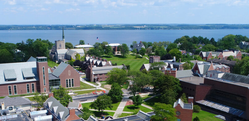 Hobart and William Smith Colleges' campus. Photo by Andrew Markham, courtesy of Wikimedia Commons