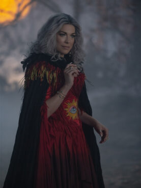 Hannah Waddingham as The Mother Witch in "Hocus Pocus 2." Photo by Matt Kennedy. © 2022 Disney Enterprises, Inc. All Rights Reserved.